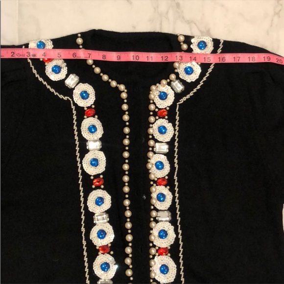 Sequin & Pearl Embellished Cardigan - Picture 5 of 7